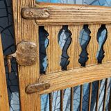 Old garden gate in solid teak