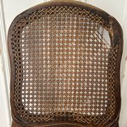 Antique Louis XV chair – molded natural wood / cane base
