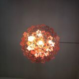 Pink “tronchi” murano glass chandelier