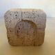 Ashtray catch-all in travertine