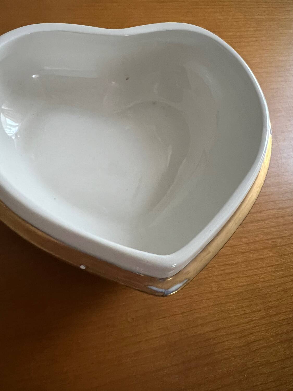 Boîte vintage cœur porcelaine