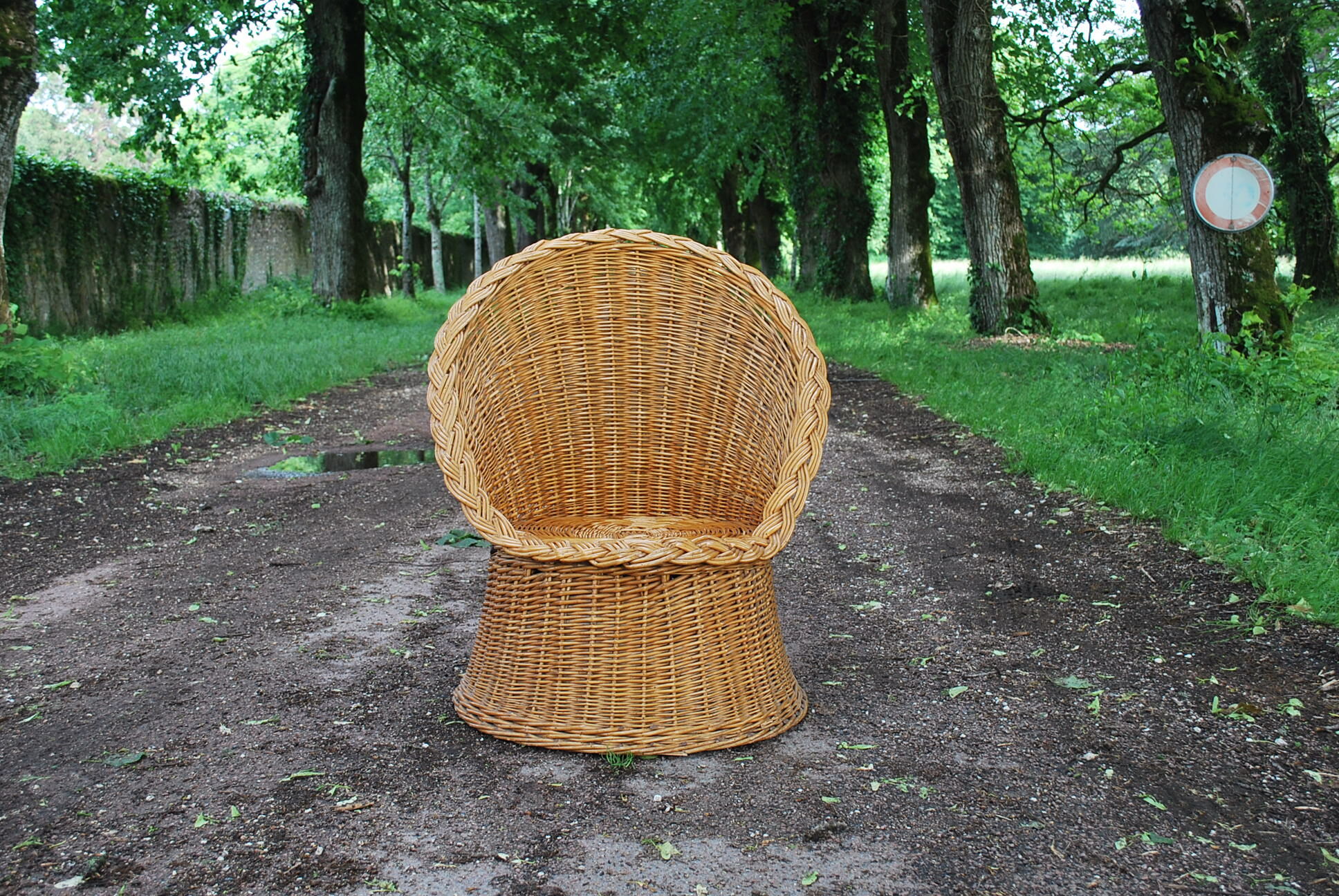 Rattan armchair