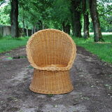Rattan armchair