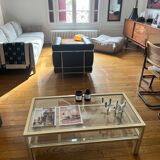 Table basse en alu - Pierre Vandel Paris - année 70