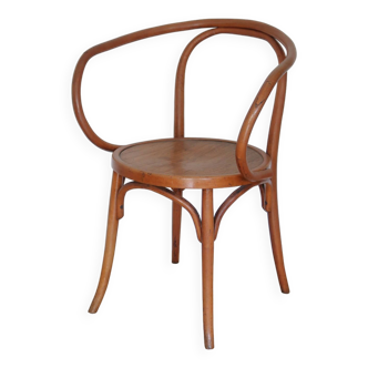 Curved wooden armchair Thonet style early 20th century