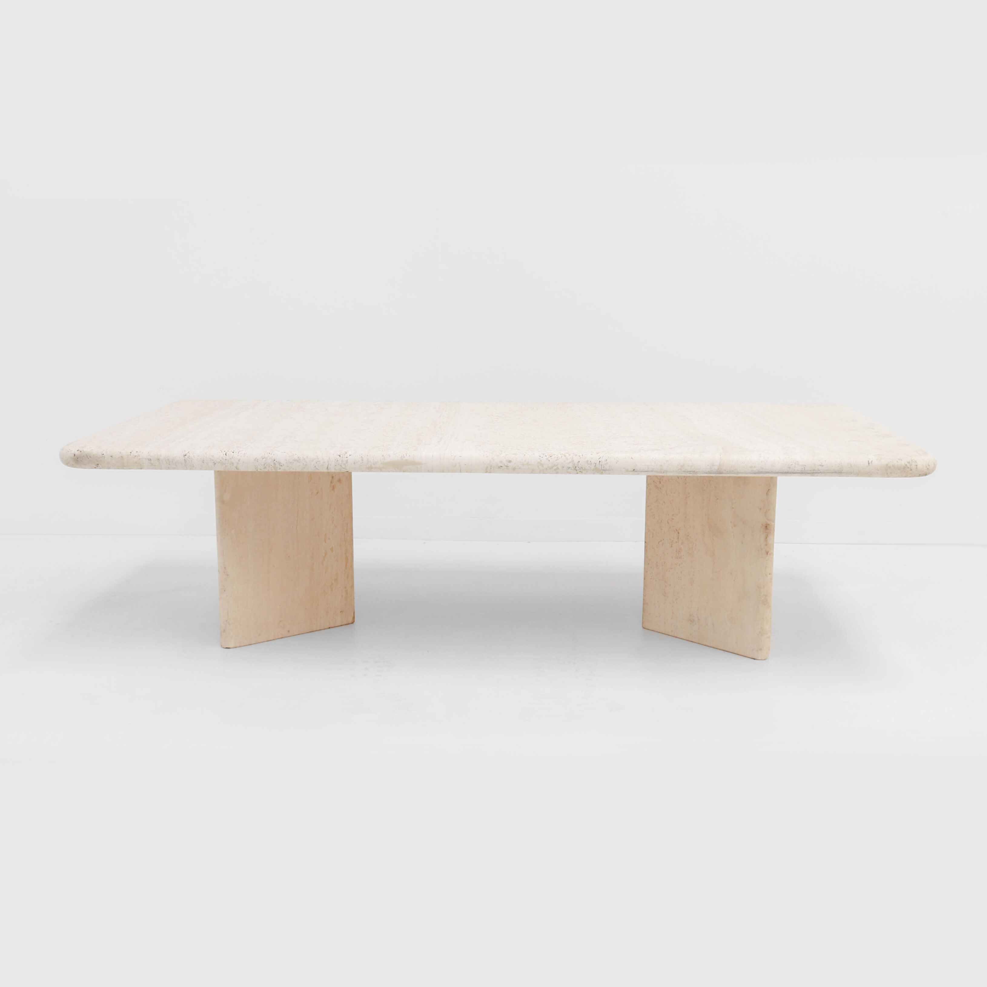 Vintage italian travertine coffee table