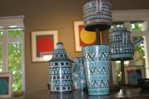 Pot En Céramique Signé Robert Picault, Vallauris, circa 1950