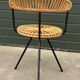 Vintage rattan chair Rohe Noordwolde Netherlands 1960s design
