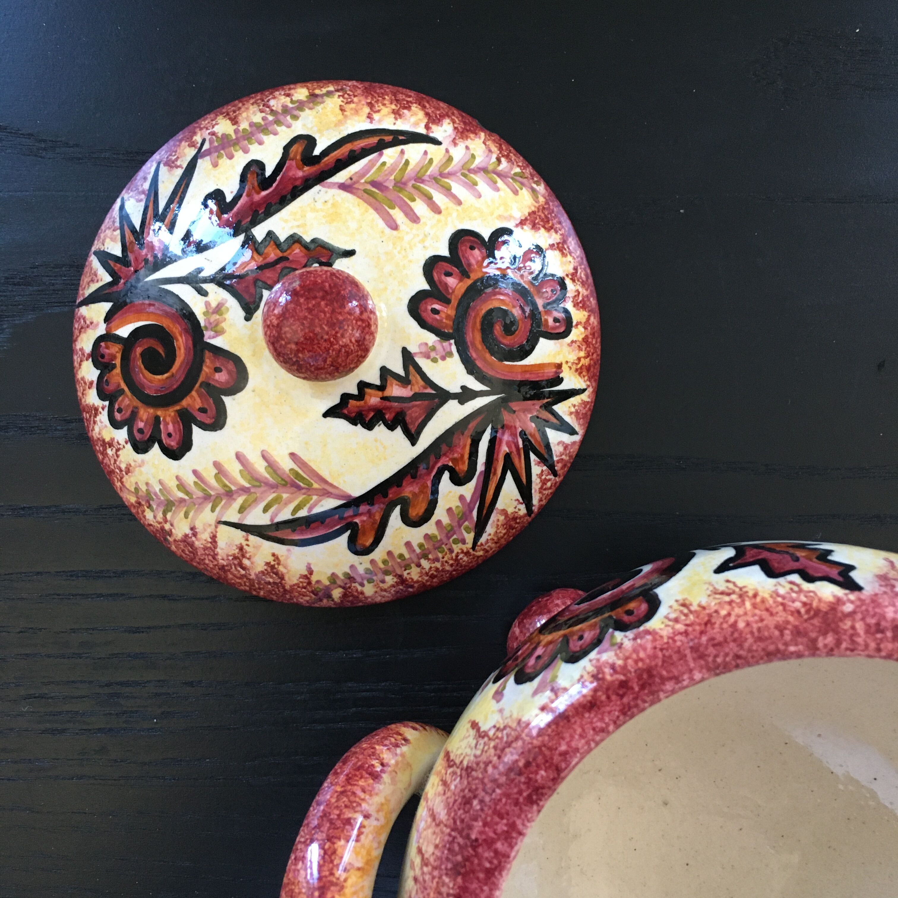 Pot signed Fouillen Quimper