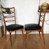 Pair of wooden chairs