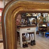 Gilded mirror Louis Philippe 19th. 1.10m /67cm