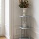 Bamboo shelf sublimated in grey-green.