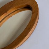 Miroir en pin design asymétrique, 1960