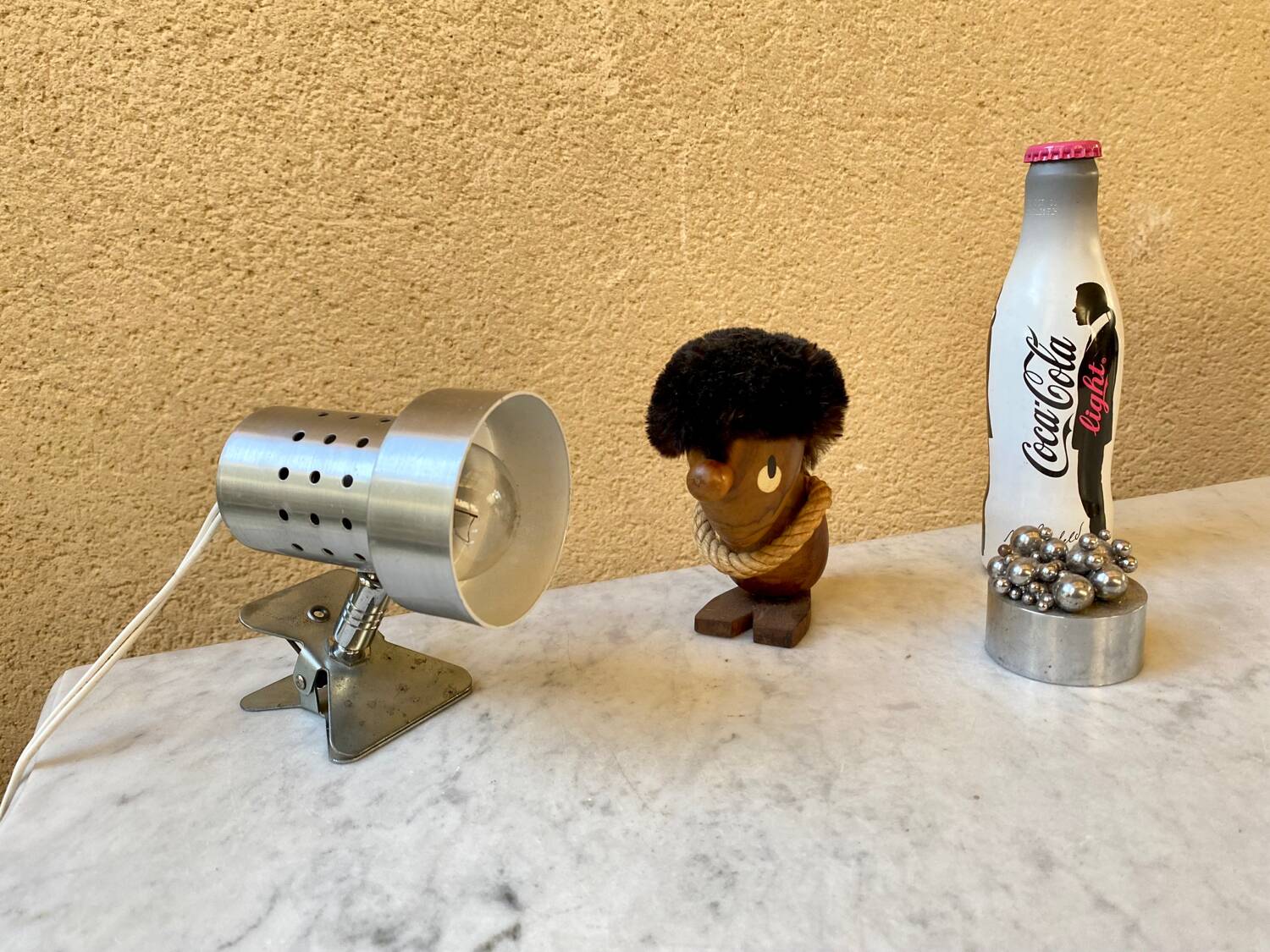 Wall lamp Mini perforated clip spot vintage design France 60s