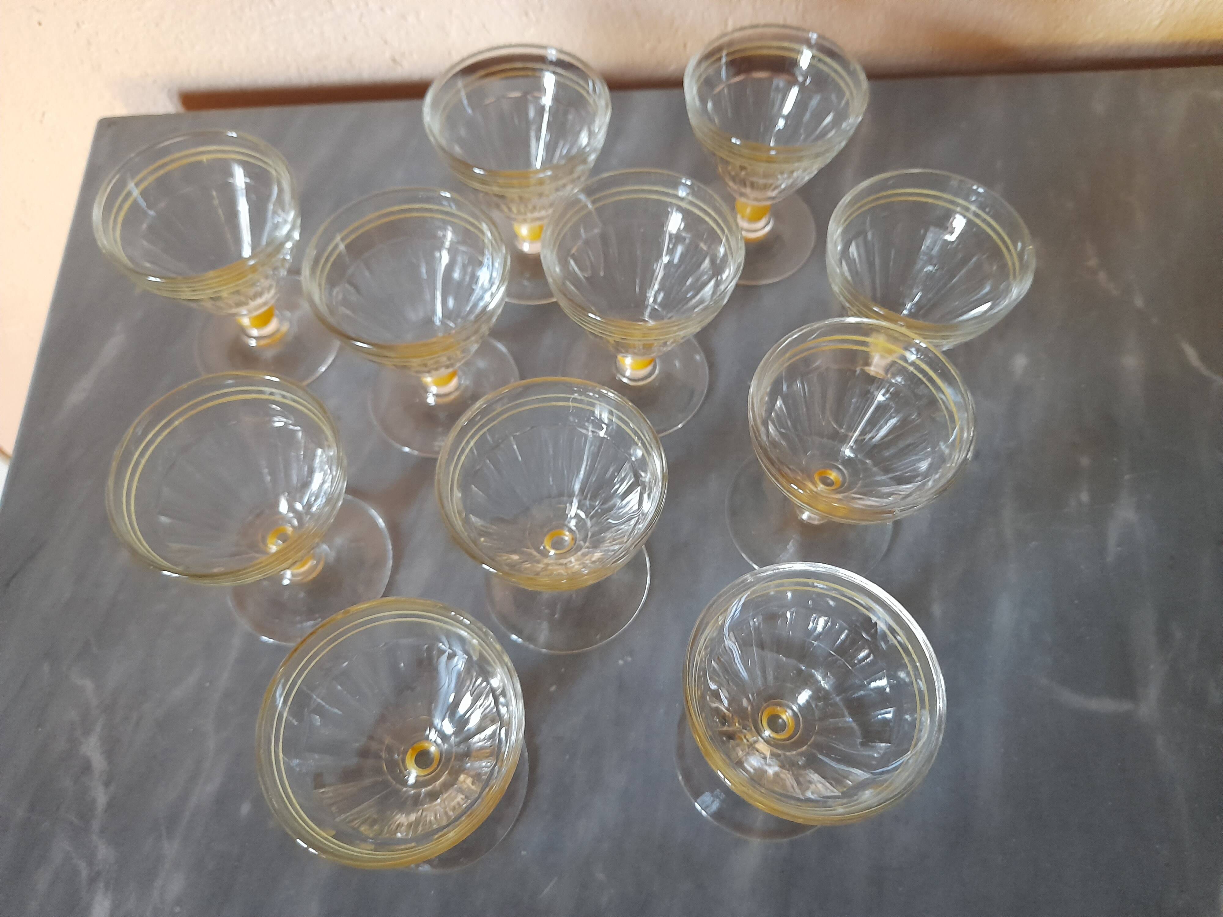 Art Deco wine glasses