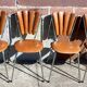 Lot de 6 chaises "pétale" de Soudéxvinyl