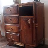 Chest of drawers, chiffonier 5 drawers in solid wood