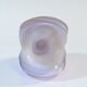 Murano blown glass soliflore vase, white - parma, vintage 1970s