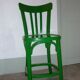 Chaise de caisse verte