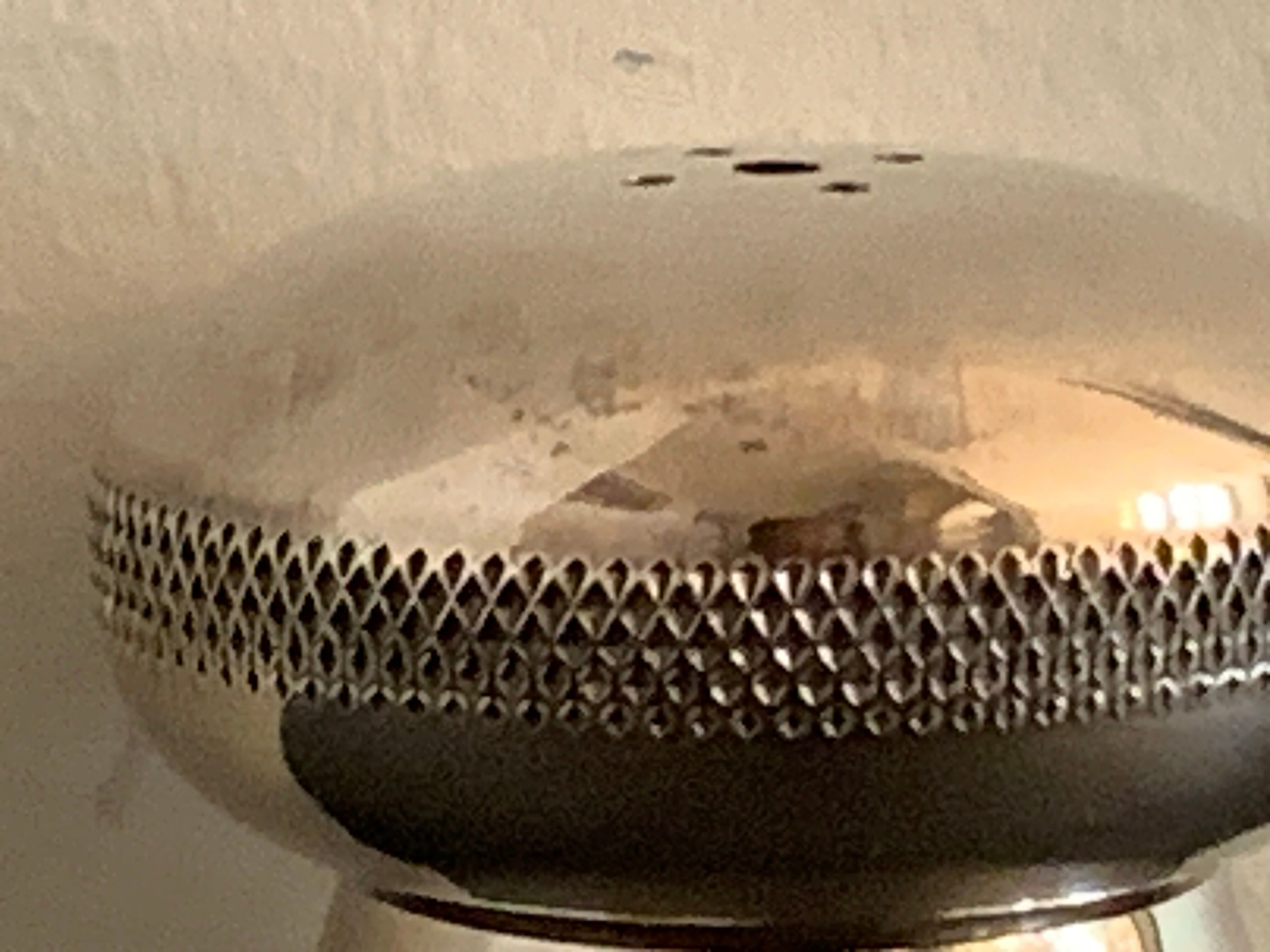 Salt and pepper mushrooms in silver metal Pavilion Christofle