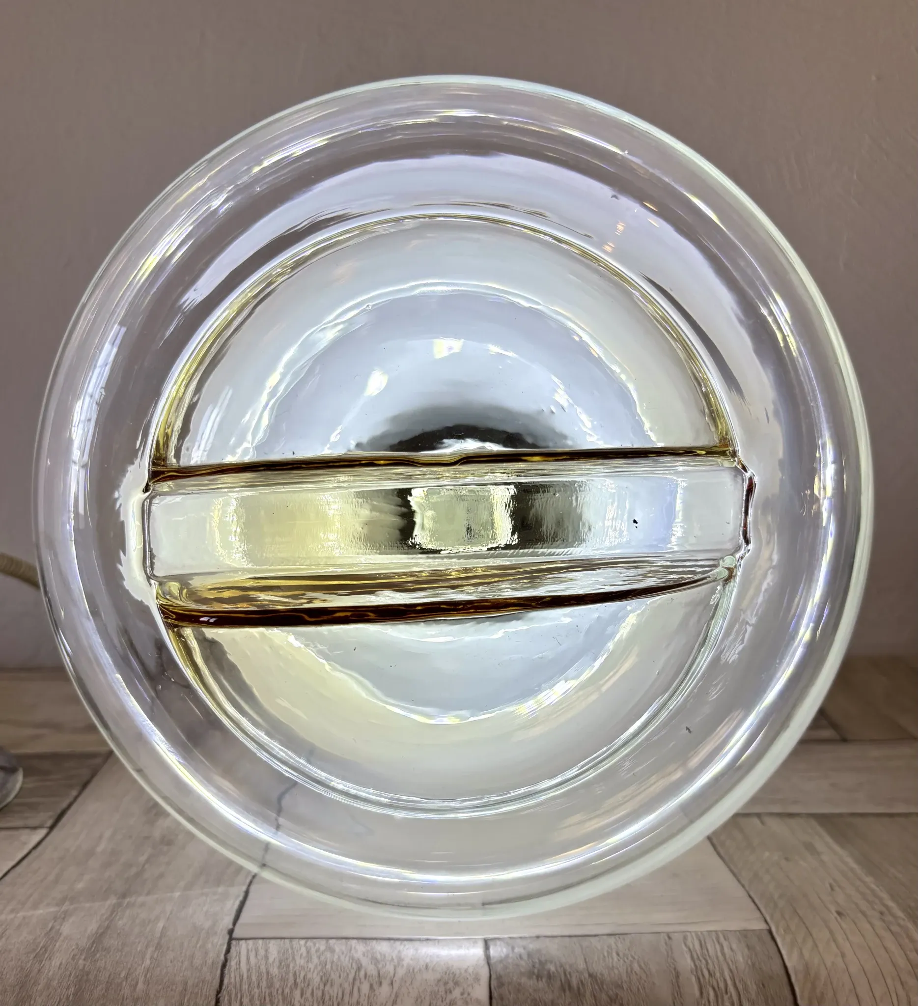 Très grande suspension vintage italienne Space Age
