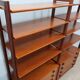 Mid-century modular teak bookcase with drawers and shelves Italy 1960s