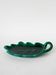 Grand vide-poche en barbotine, modèle "Feuille", vert, design, 1970