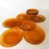 12 Arcoroc Sierra Ambre dessert plates