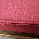 Pair of 1950s wooden cross-braced chairs
