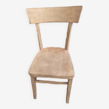 Luterma style air-gummed solid wood bistro chair