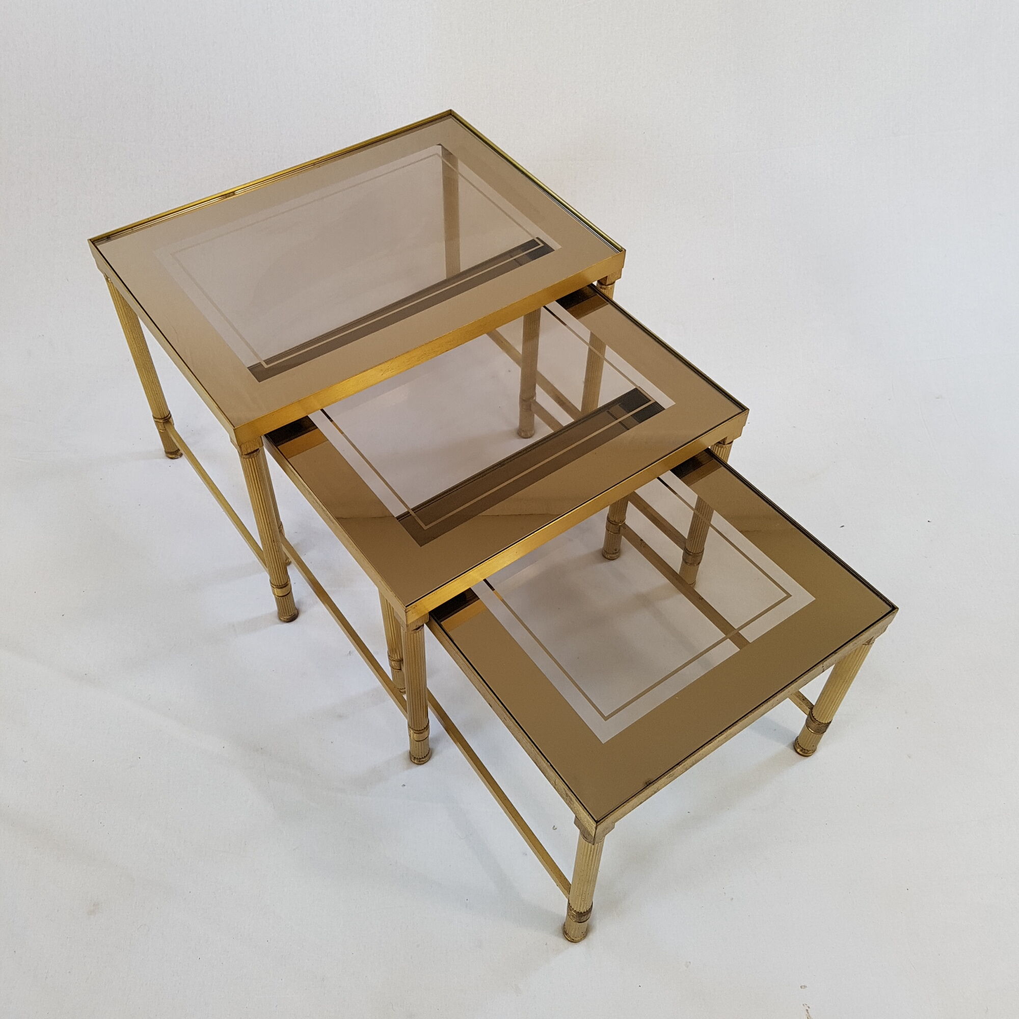 Brass pull-out tables