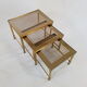 Brass pull-out tables