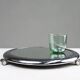 Chrome and mirror Art Deco Serving Tray, Belgium 1930s