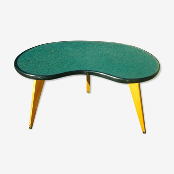 Table vintage forme haricot en superbe état tripode