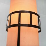 Mid-century tripod rocket floor lamp from the GDR of East Germany by Leuchtenbau Saller, 1960s.