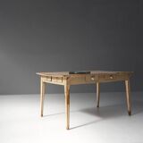 French farm table with tapered legs late 1800
