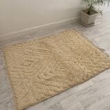 Handmade wool Berber rug 153 x 117 CM
