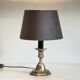 Lamp vintage steel and velvet candle holder
