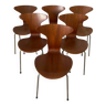 Lot 6 chaises Arne Jacobsen Mosquito