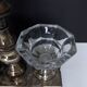 Salt shaker in silver metal and Baccarat crystal