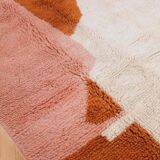 Handmade natural wool rug, size 200 x 300 cm