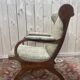 Fauteuil anglais en acajou à oreilles