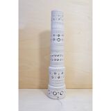 Georges Pelletier, totem floor lamp in white earth.