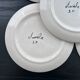 Service de 5 assiettes décor coccinelles