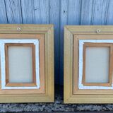 2 Tableaux Bouquet de fleurs en vase signes