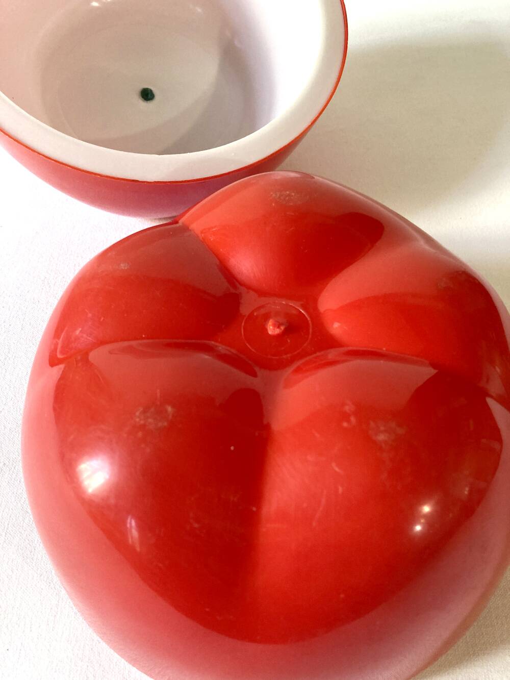 Vintage red tomato ice bucket