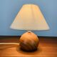 Lampe boule en pin, années 80