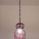 Plum colour Venetian Lantern, Seguso Murano Glass, Italy, 1950s