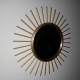 Mirror soleil metal dore 40cm
