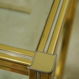 Vintage Hollywood Regency style rolling side table